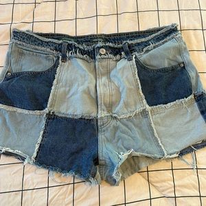 wild fable patch work shorts